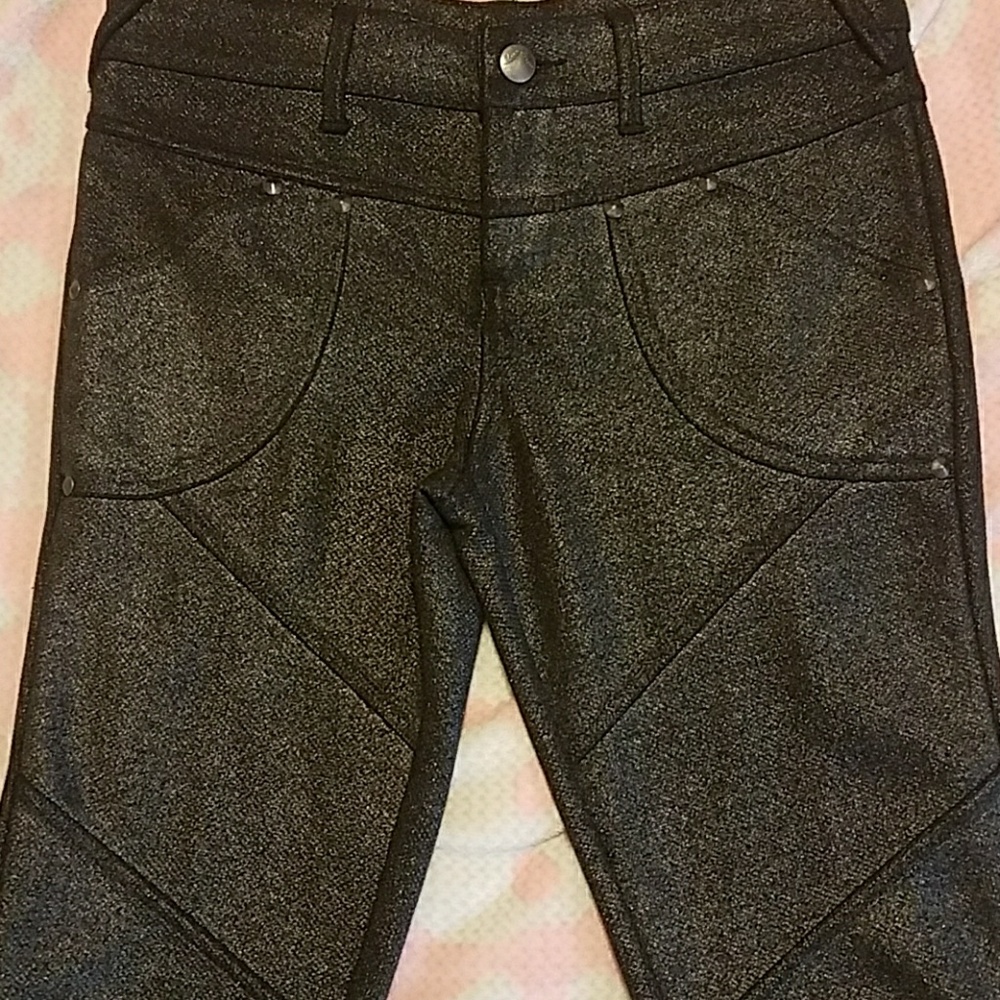 FP NWOT shimmery black skinny’s - Picture 9 of 12